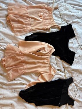 Girls 4 pack ballerina leotards, various sizes